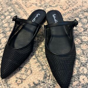 Splendid black mules NWOB